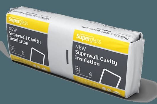 100mm Superglass Superwall 36 Cavity Wall Insulation Slab (4.37m2/Pack)