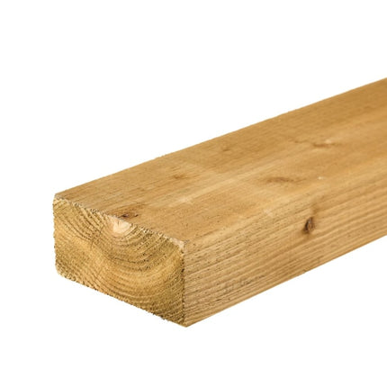 100mmx200mm Green Treated Garden Railway Sleeper 2.4m