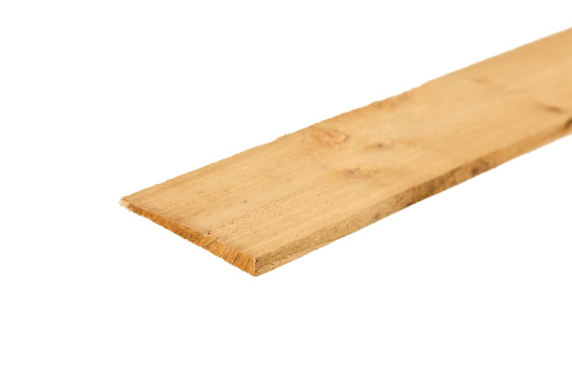 22mmx150mm Green Treated Feather Edge Fence Board 1800mm