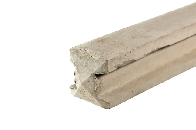 8ft Slotted Concrete Intermediate Fence Post 94mmx109mmx2440mm
