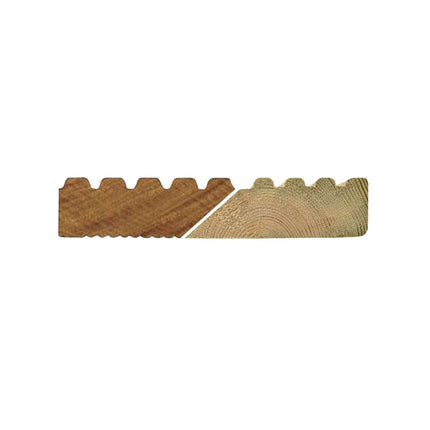 32mmx150mm Softwood Grooved Reversible Decking Board 3600mm