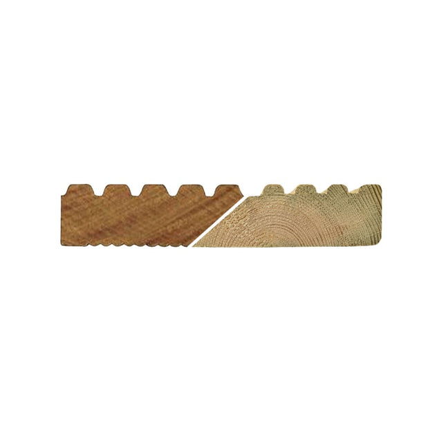 32mmx150mm Softwood Grooved Reversible Decking Board 3600mm