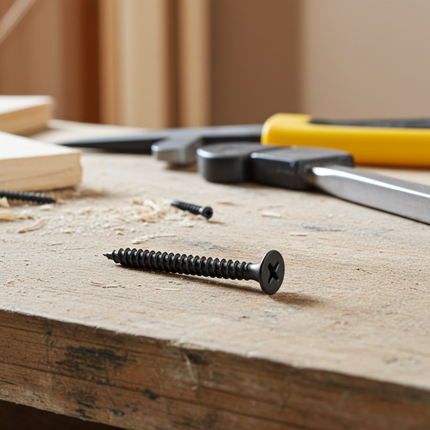 100mm Black Drywall Screws Coarse Thread (500/Box)