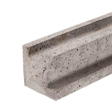 6ft Slotted Concrete Corner Fence Post 125mmx125mmx1830mm