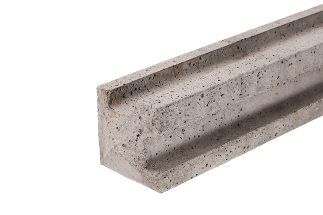 6ft Slotted Concrete Corner Fence Post 125mmx125mmx1830mm