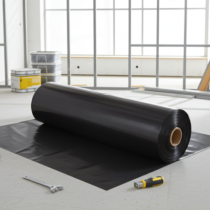1000 gauge Black Polythene Damp Proof Membrane (DPM) 4m x 25m (Copy)