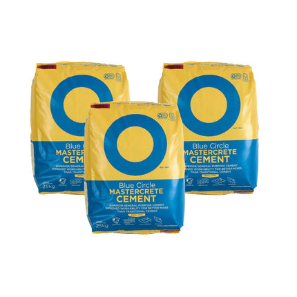 Blue Circle Mastercrete Grey Cement 25Kg (Plastic Bag) (60 Per Pallet-Full Pallet Deal)