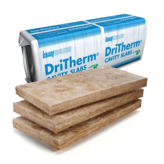 50mm Knauf Earthwool DriTherm Cavity Wall Insulation Slab 37 (6.55m2/Pack)